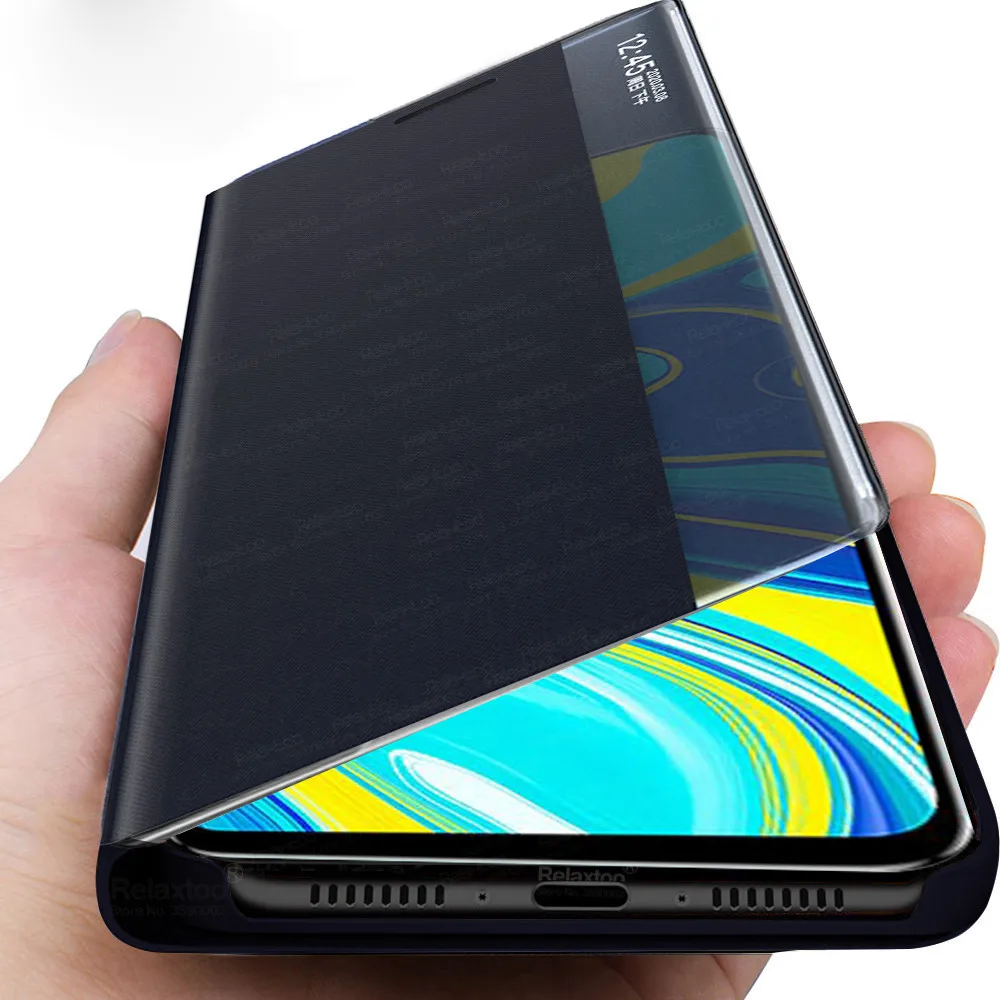 Чехол для redmi note 9 pro умный кожаный чехол-книжка xiaomi 9s redmy nota 8 8t on xiomi mi 10 магнитный