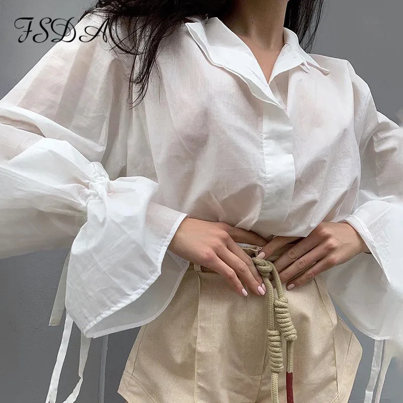 Блузка женская с V образным вырезом длинным рукавом и отложным воротником|Блузки|