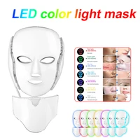 hot product led face mask red blue light therapy facial acne reduction skin care light photon mask rejuvenation facial care mask