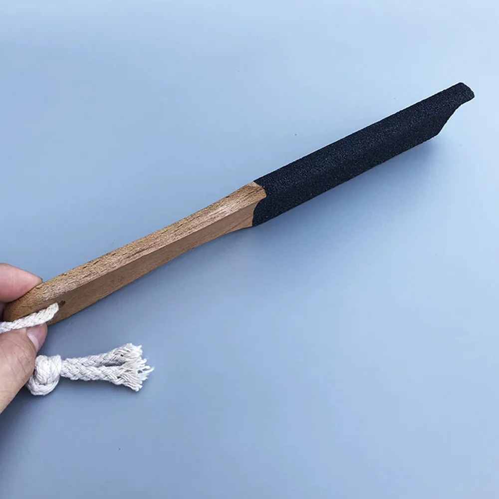 

1PC Wooden Handle Foot File Double Side Callus Remover Foot Scrubber Pedicure Tool