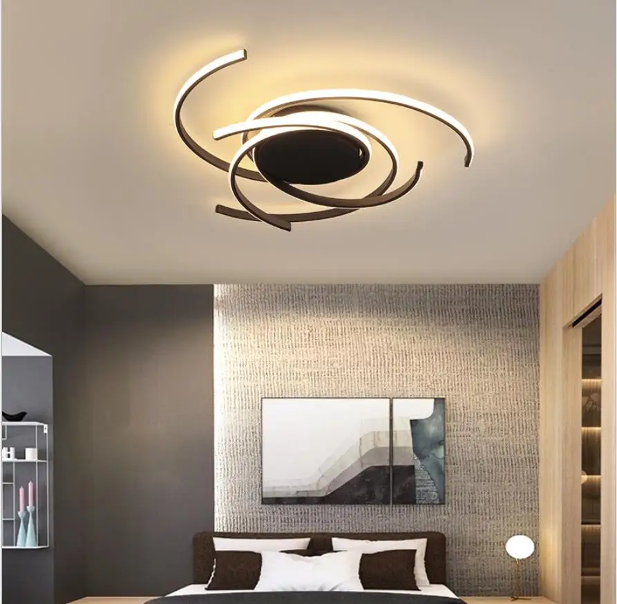 Креативная современные светодиодные потолочные лампы алюминиевая потолочная