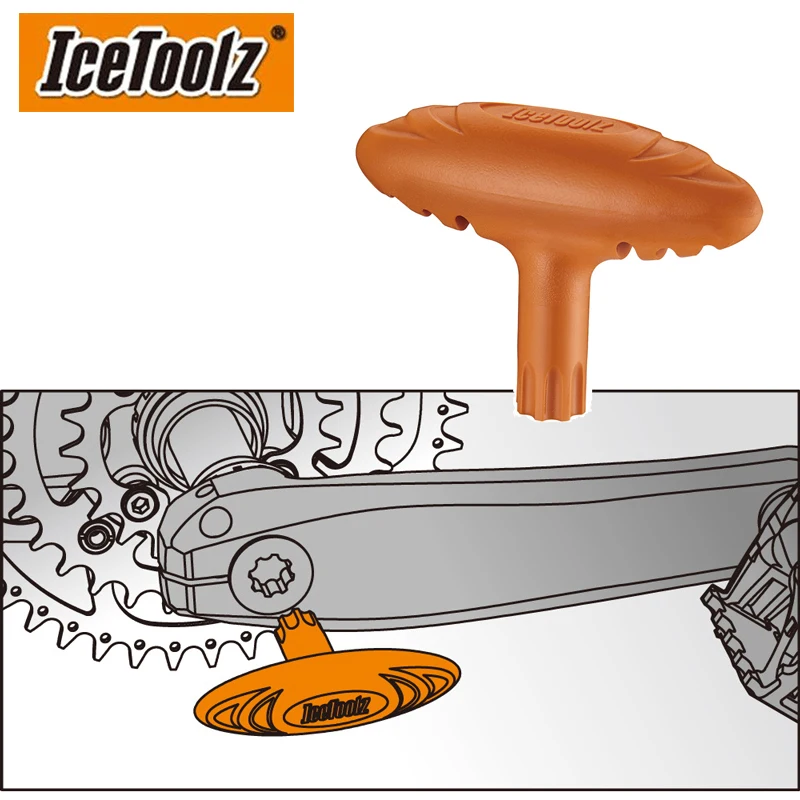 

Колпачки для велосипеда IceToolz 04T1, инструмент для установки/высвобождения коленчатого вала для горного и шоссейного велосипеда, Shimono Hollowtech II