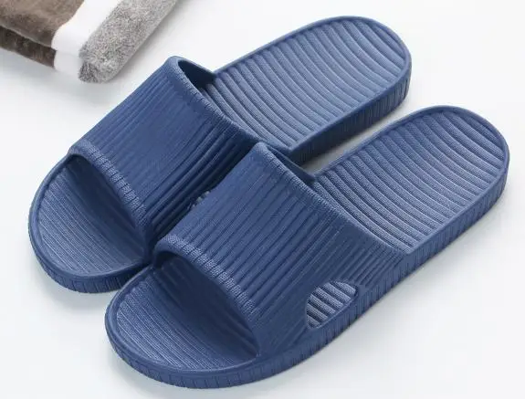 dark blue 290mm Xiaomi mijia/тапочки; мягкие женские и мужские сандалии для купания; детская повседневная обувь; нескользящие домашние тапочки для душа - Цвет: dark blue 290mm