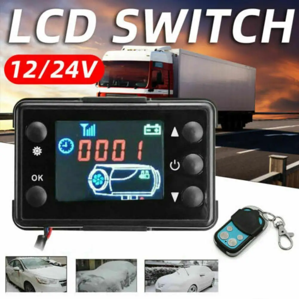 

12V 24V Diesels Air Heater LCD Monitor Switch Control Board Motherboard Remote Control For Car Parking Heater Controller