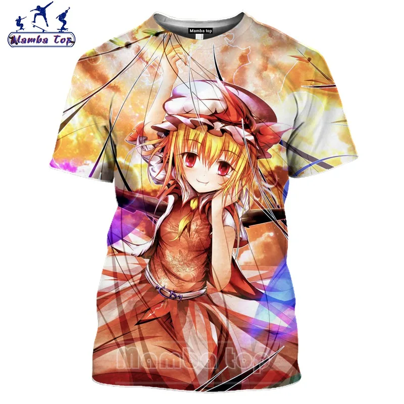 Топ Mamba для аниме-девушек Мужская модная 3D футболка японского проекта манга