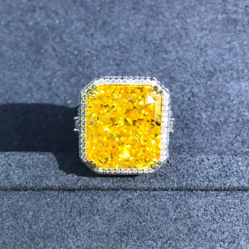 Женское кольцо из серебра 925 пробы с бриллиантами 15ct VVS 3EX | Украшения и аксессуары
