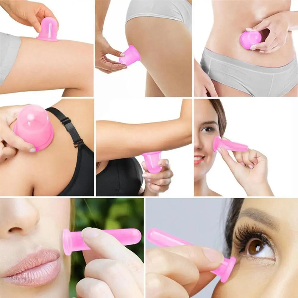 

Silicone Massage Cup Cupping Device Food Grade Moisture Absorption Cup Cupping Device Vacuum Suction Face Artifact