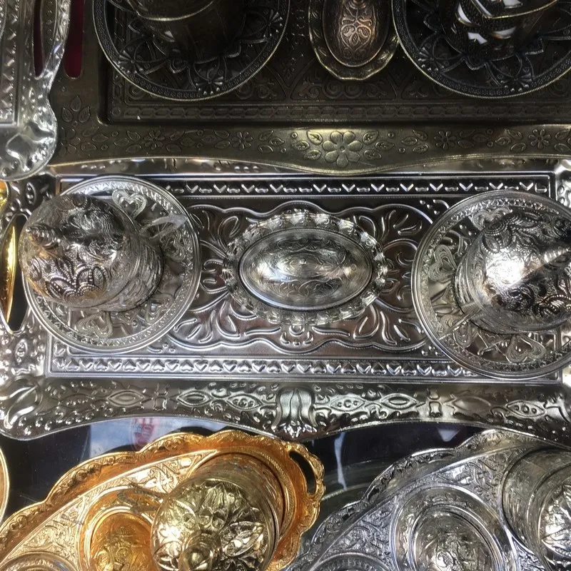 Люкс османский металлический поднос | Дом и сад