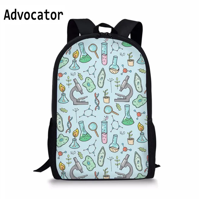 

ADVOCATOR Science Design Schoolbag Backpack for Teenager Men and Women Designer Bookbag Boys Travel Bags Mochila Infantil