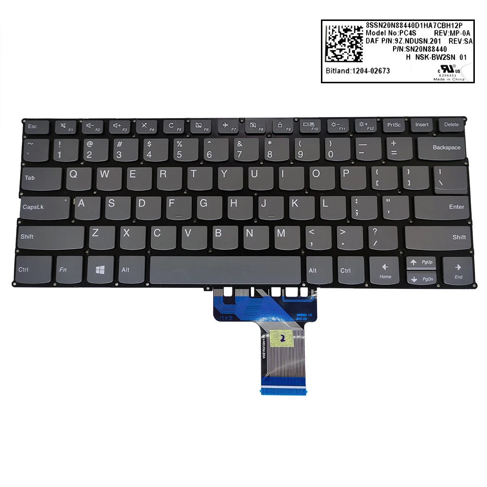 Подсветка клавиатуры для ноутбуков lenovo ideapad 320S 13IKB 720S 14IKB английская оригинальная