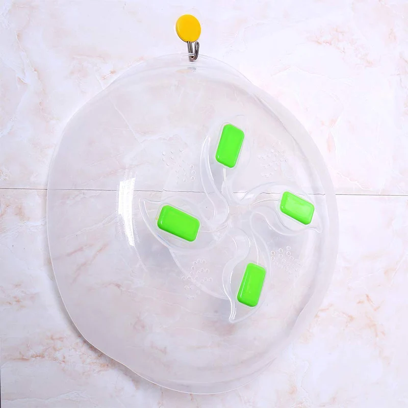 

Microwave Plate Cover Hover Magnetic Function with Steam Vent Prevent Splatter Cover