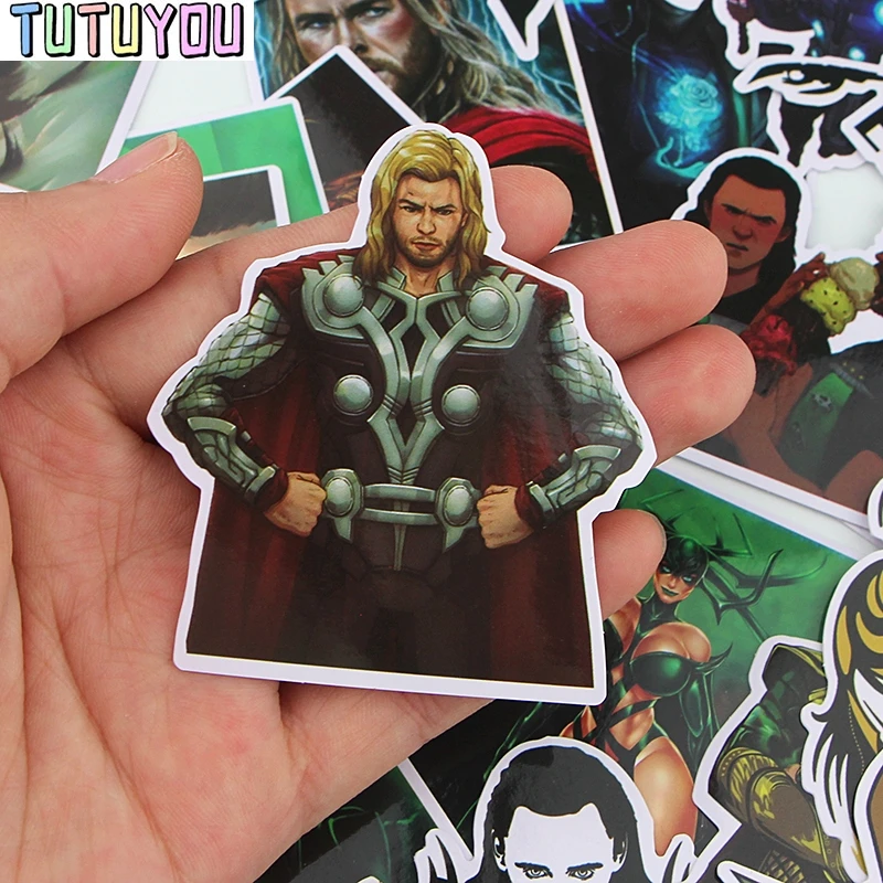 PC257 1 комплект Thor Loki стикер водонепроницаемый для ноутбука мото скейтборд багаж гитара Furnitur Наклейка s