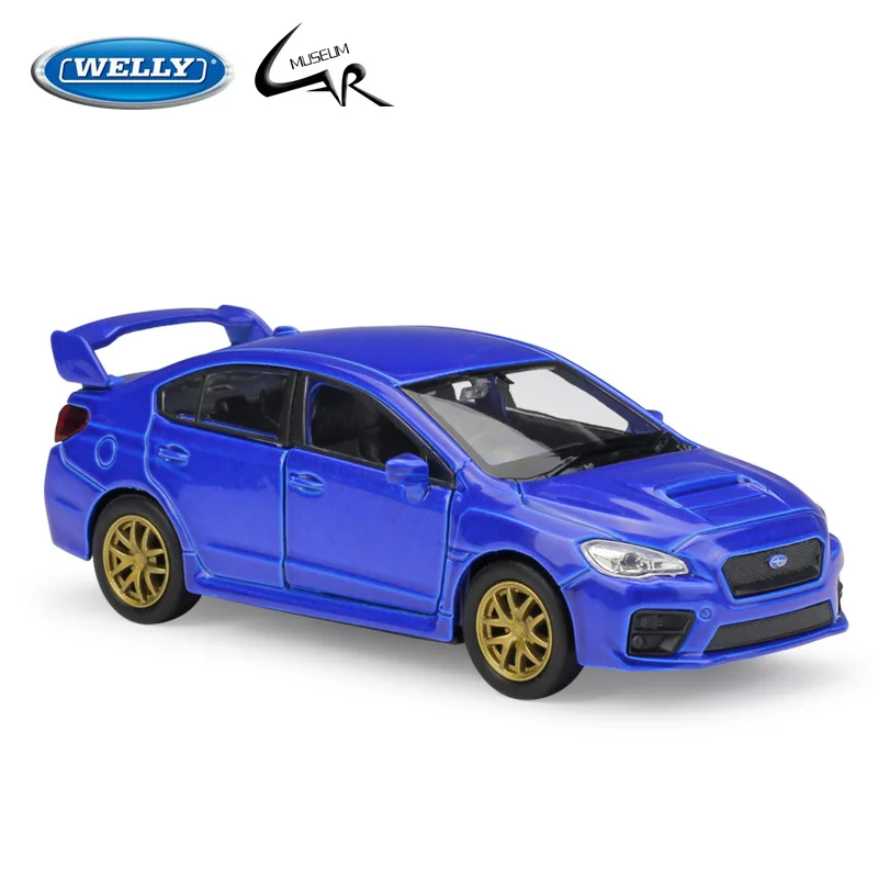 

Welly 1:36 Subaru WRX STI, коллекции игрушек из сплава, металлические, литые под давлением, ралли масштабная модель автомобиля