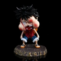 one piece monkey d luffy with a bloody nose and a swollen face action figure ornament model toys