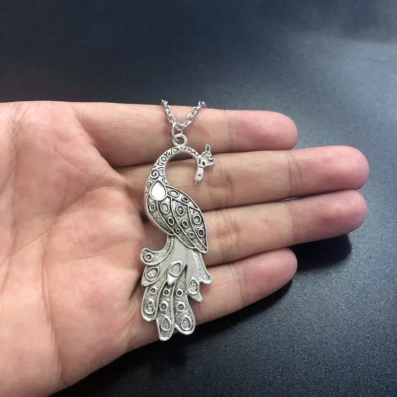 

New Fashion Necklace bird peacock phoenix Pendants Short Long Women Men Colar Gift Jewelry Choker