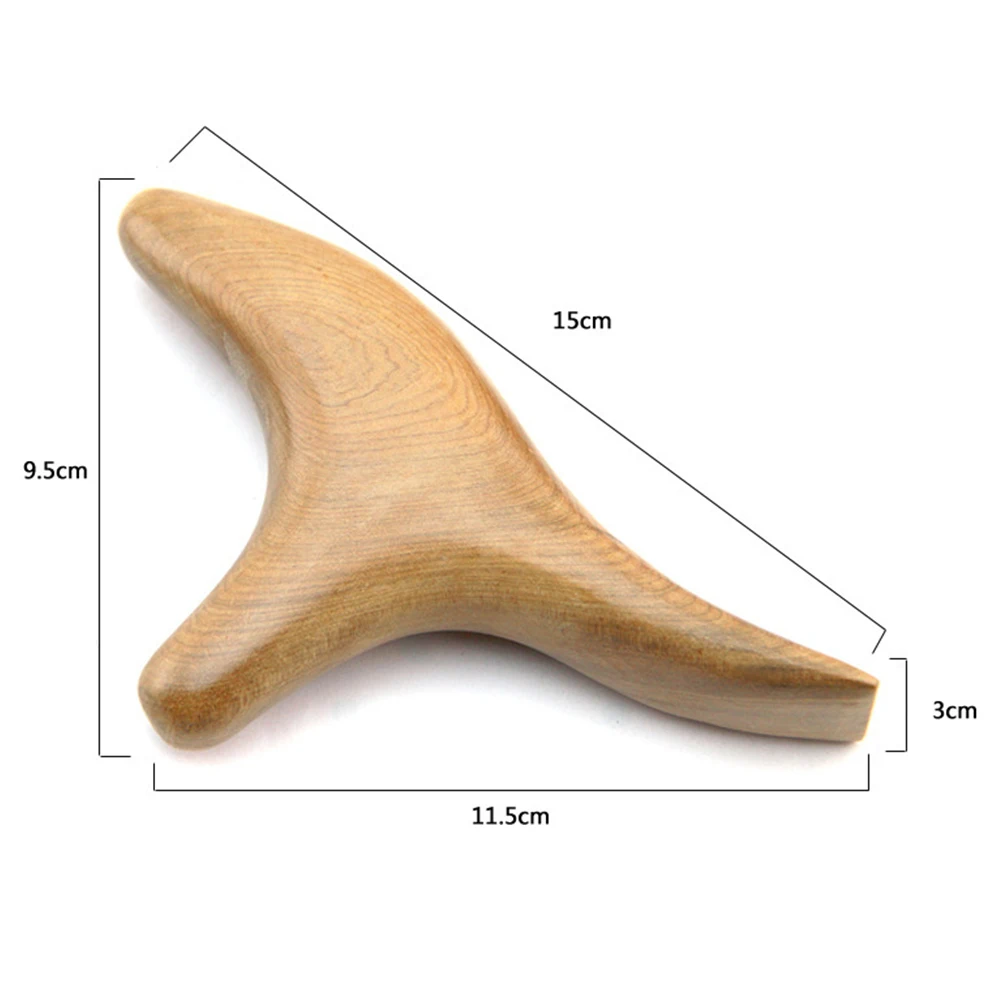 Пластина Для Массажа Гуаша из натурального дерева массажная пластина в форме