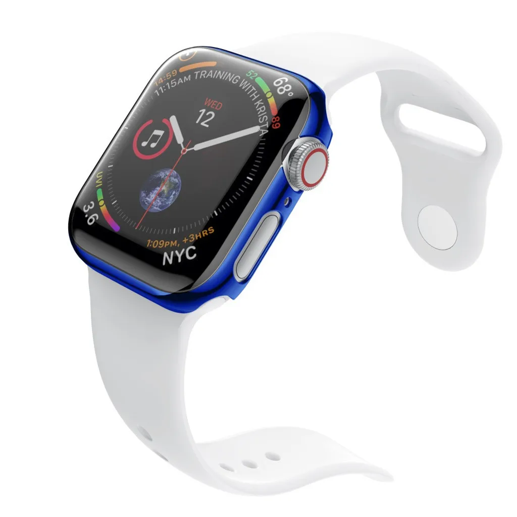 Ультратонкое покрытие чехлы Защитный бампер, чехол КРЫШКА ДЛЯ IWatch 5 40 мм 44 мм Смарт часы защитные аксессуары для Apple#912