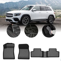 car floor mats carpet for mercedes benz glb 2020 5 seat tpe rubber waterproof non slip fully surrounded