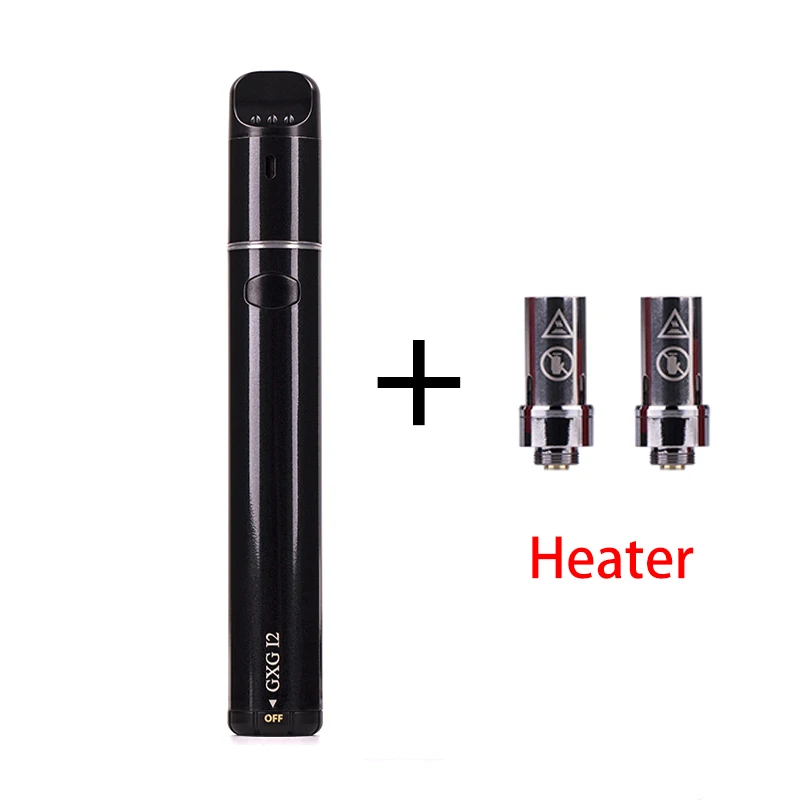 black with 2heater Kamry 100 комплект нагревательной ручки vape ручка комплект 1900 мАч нагрев не горит для сигарет комплект vs Kamry kecig 2,0 плюс justfog Q16 - Цвет: black with 2heater