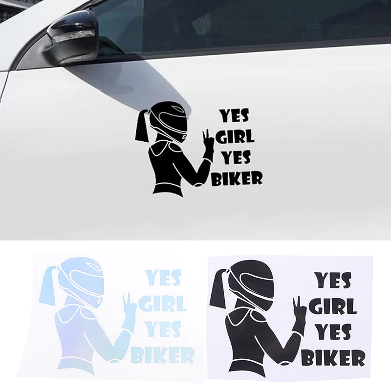Автомобильные мотоциклетные наклейки да девушка Байкер Авто Стайлинг