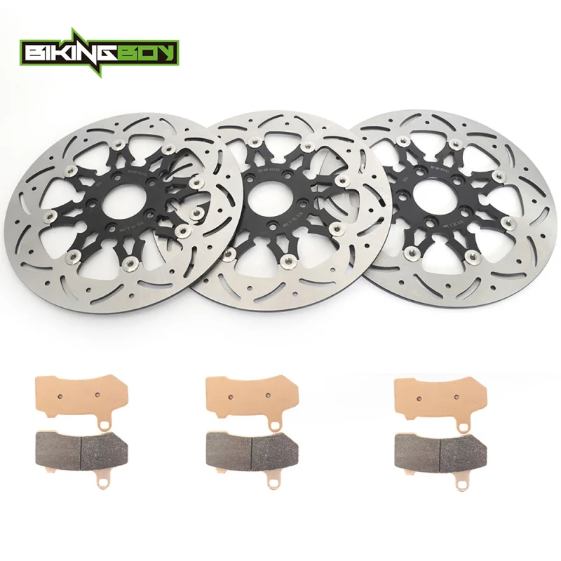 

BIKINGBOY Front Rear Brake Discs Disks Rotors Pads FLHRC Road King FLHTCU Electra Glide FLHX Street Glide Road Glide 11 12 13