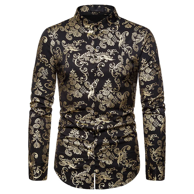 Повседневная мужская рубашка Henley для ночного клуба модная классическая с