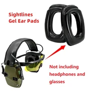 sightlines gel ear pads for howard leight impact sport electronic shooting earmuff hunting hearing protection tactical headset