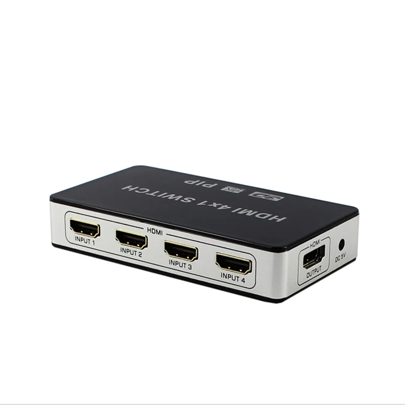 Фото Бесплатная доставка 4 порта 4K HDMI KVM USB Switcher switchers с PIP/дистанционным управлением
