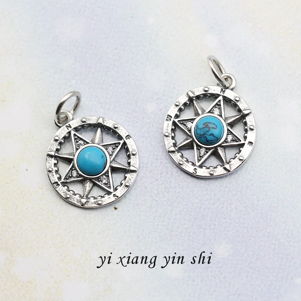 

Hemiston синий камень звезда, 2020 модные панковские этнические ювелирные изделия Европа 925 стерлингового серебра ювелирные изделия, подарок для ...