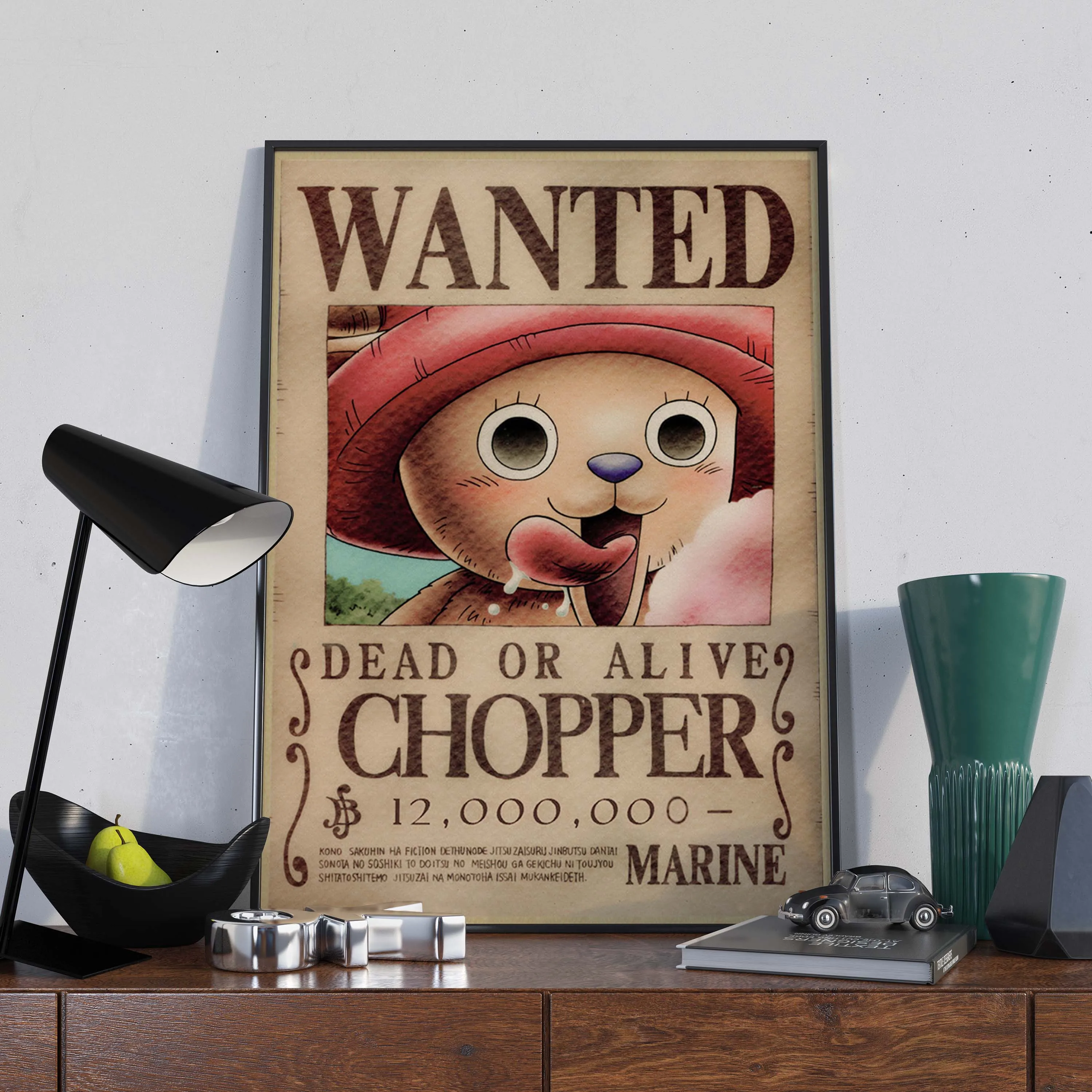 

One Piece Poster Wanted Classic Cartoon Game Retro Canvas Painting Core Picture Bedroom Living Room Wall Art Home Decor Cuadros