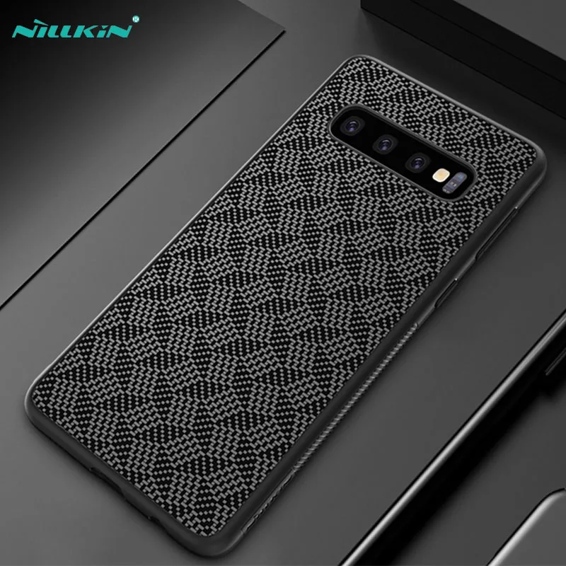 Для Samsung Galaxy S10 S10E S10+ Plus чехол NILLKIN Роскошный чехол химическое волокно углерода PP Пластик чехол для телефона для samsung S10 Plu