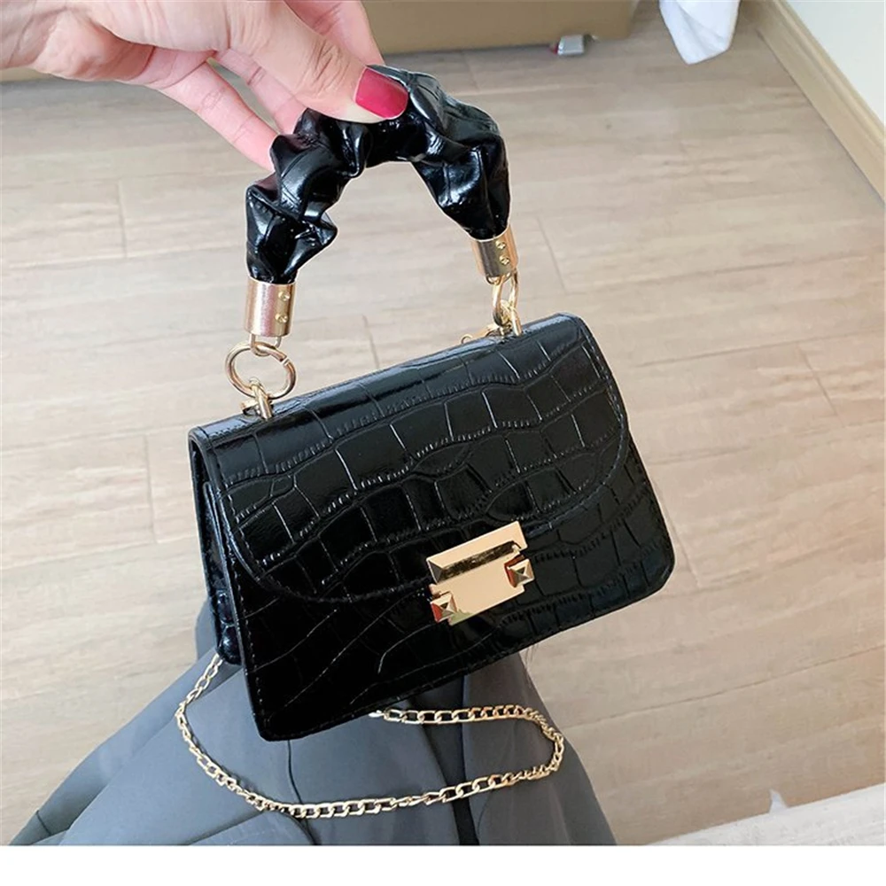 

Women's Bags 2020 Solid Color Crossbody Bag for Women PUWoman Shoulder Flap Summer Fashion Chains Lady Handbbag Bolsas De Mujer