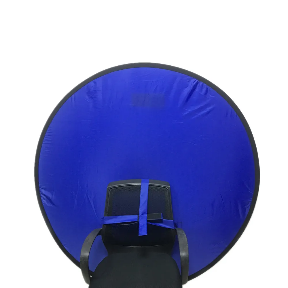

56 inch Fold Green Bule Screen Backdrops Chair Photography Background for Live Broadcast Video Studio Round 142cm