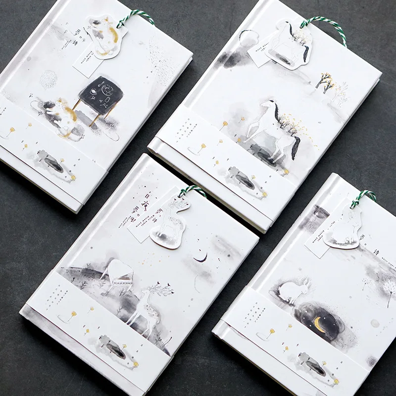 Дневник Белая мечта с твердым покрытием Красивый блокнот линейка ежедневник