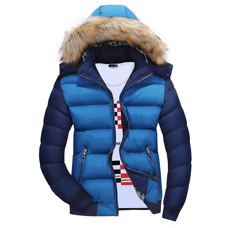 Мужской пуховик зимняя новинка мужская повседневная верхняя одежда с капюшоном