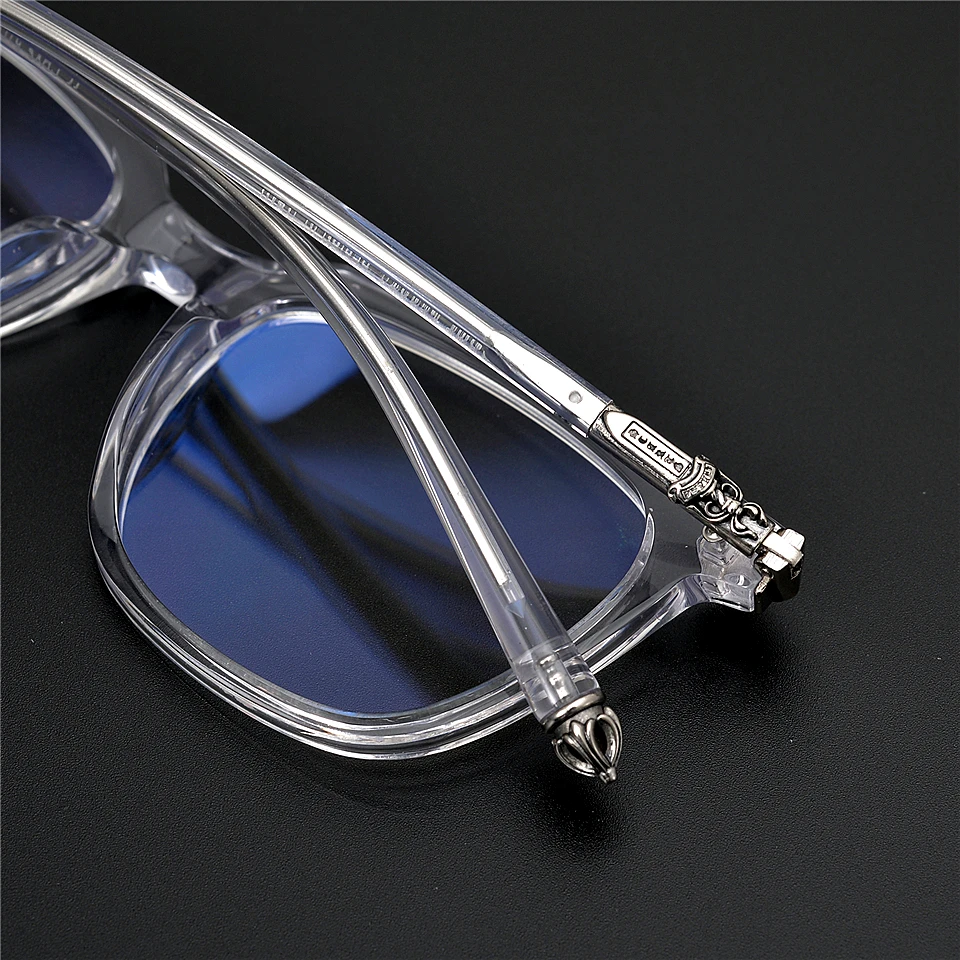 

Vintage Quality Acetate frame big size eyeglass classical square eyewear women men original box case prescription lens free ship