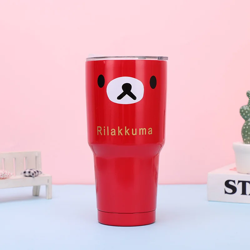 

30oz Car cup Tumbler Vacuum Double Wall Insulation Travel Coffee Mug Insulated Stainless Steel Thermal Ice Cup Water Bottle 30o