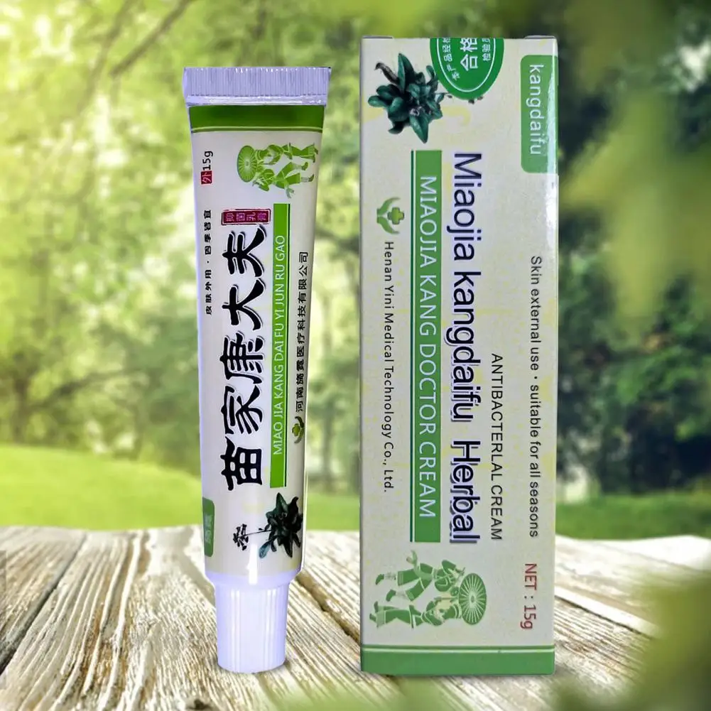 

15g Anti-itch Ointment Easy to Absorb Eczema Remove Foot Care Psoriasis Dermatitis Herbal Cream for Skin Disease