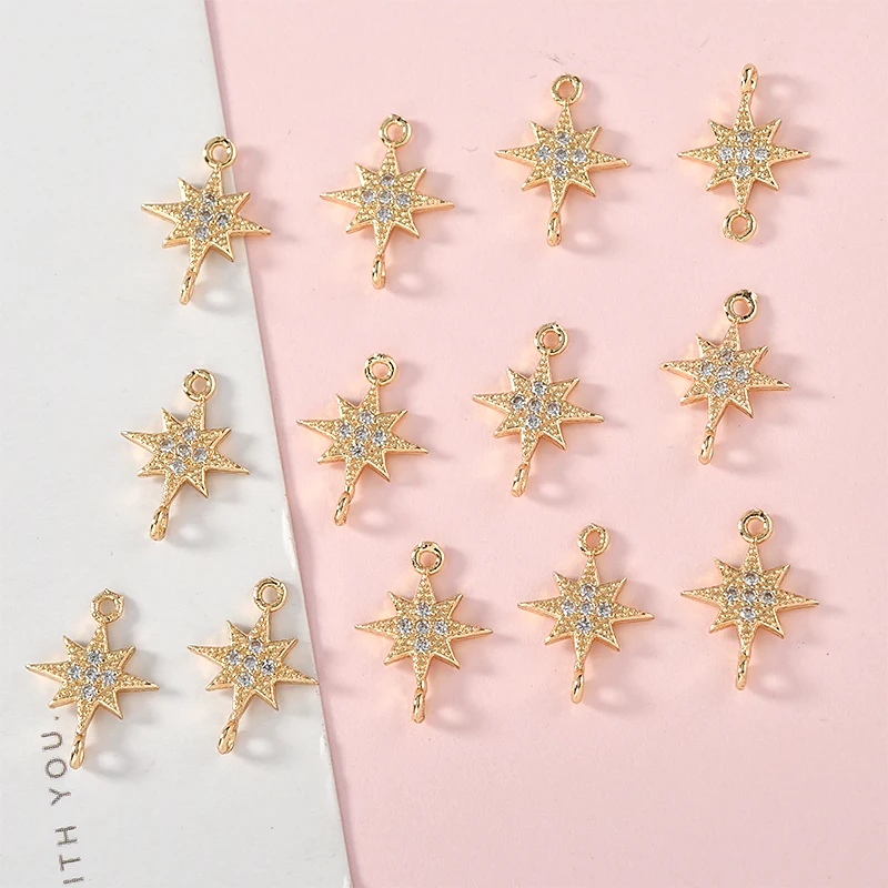 Медное покрытие 18k Настоящее золото стерео квадратный двойной журавль