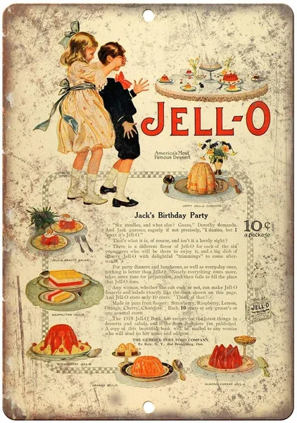 

Jello, день рождения, пустыня, жестяной знак, художественное настенное украшение, винтажный алюминиевый Ретро металлический знак
