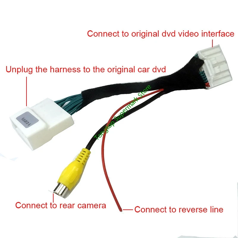 28-контактный автомобильный заводской экран камера заднего вида Реверсивный