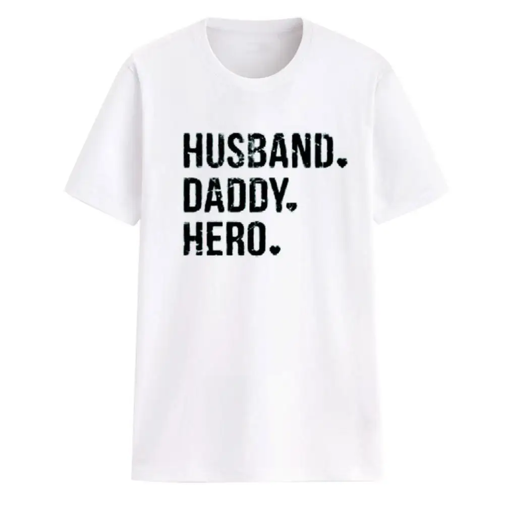 

Tank Tops Husband Daddy Hero Letter Print Men Summer T-Shirt Short Sleeve Round Neck Top