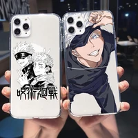 jujutsu kaisen anime for iphone 11 12 x xr xs pro max se2020 6 6s 7 8 plus for iphone 12 mini silicone clear phone shell case