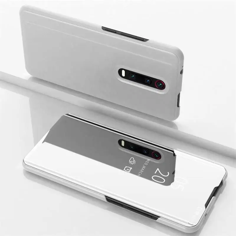 Противоударный чехол для Xiaomi mi 9T роскошное умное зеркало Флип Прозрачный чехол для Xio mi 9T Pro аксессуар для mi 9T Fundas Coque