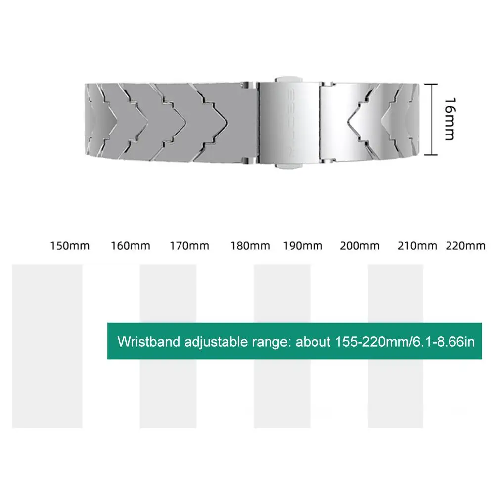 Металлический ремешок из нержавеющей стали для Mi Band 3 4 роскошный браслет World NFC |