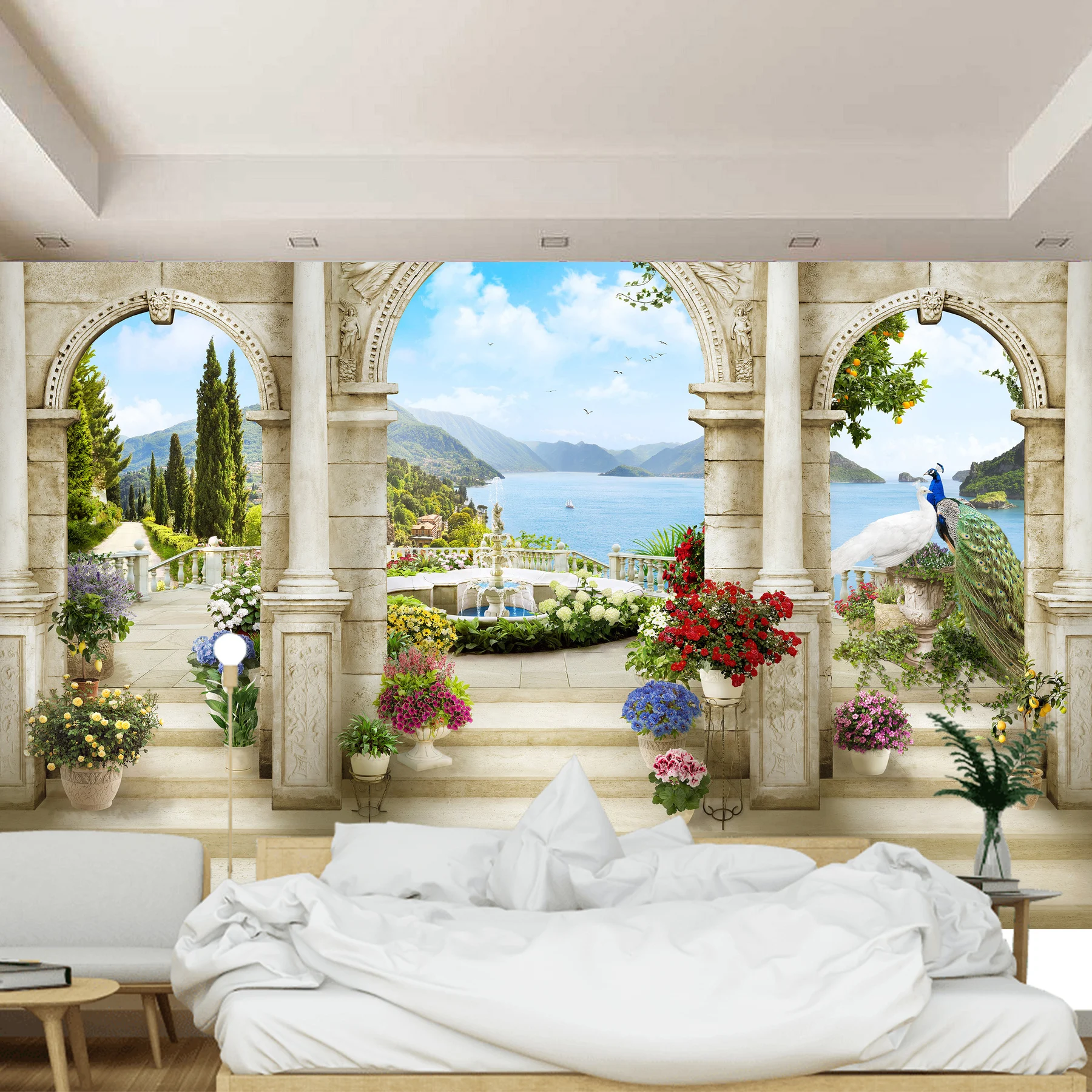 3D Фотообои обои на стену фреска заказ для зала кухни спальни детской фотообои