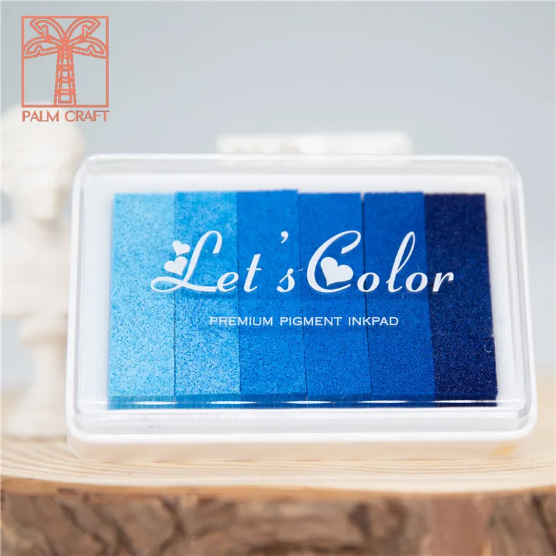 

gradient Colors Inkpad clear stamps DIY Craft Ink Pad Rubber Stamps Fabric Wood Paper Scrapbooking & stamping Finger Paint decor