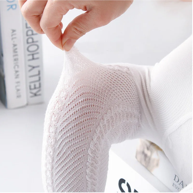 От 0 до 6 лет Сезон весна-лето Детские колготки в тонкую сетку для девочек белые