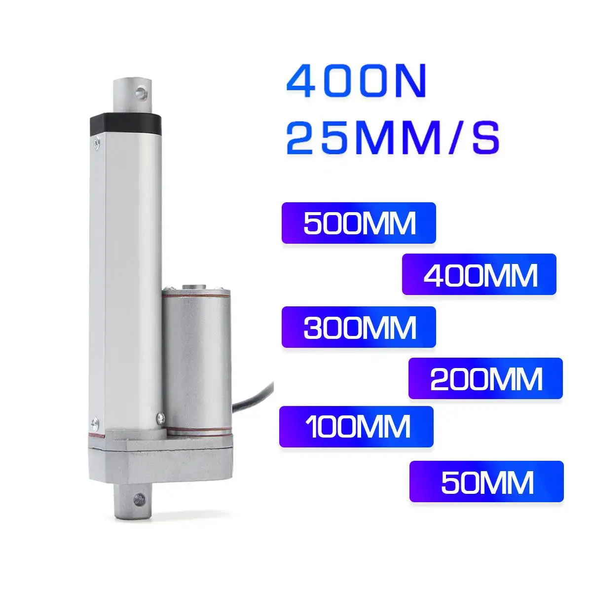 Электрический линейный привод постоянный ток 12 В 25 мм/с Водонепроницаемый