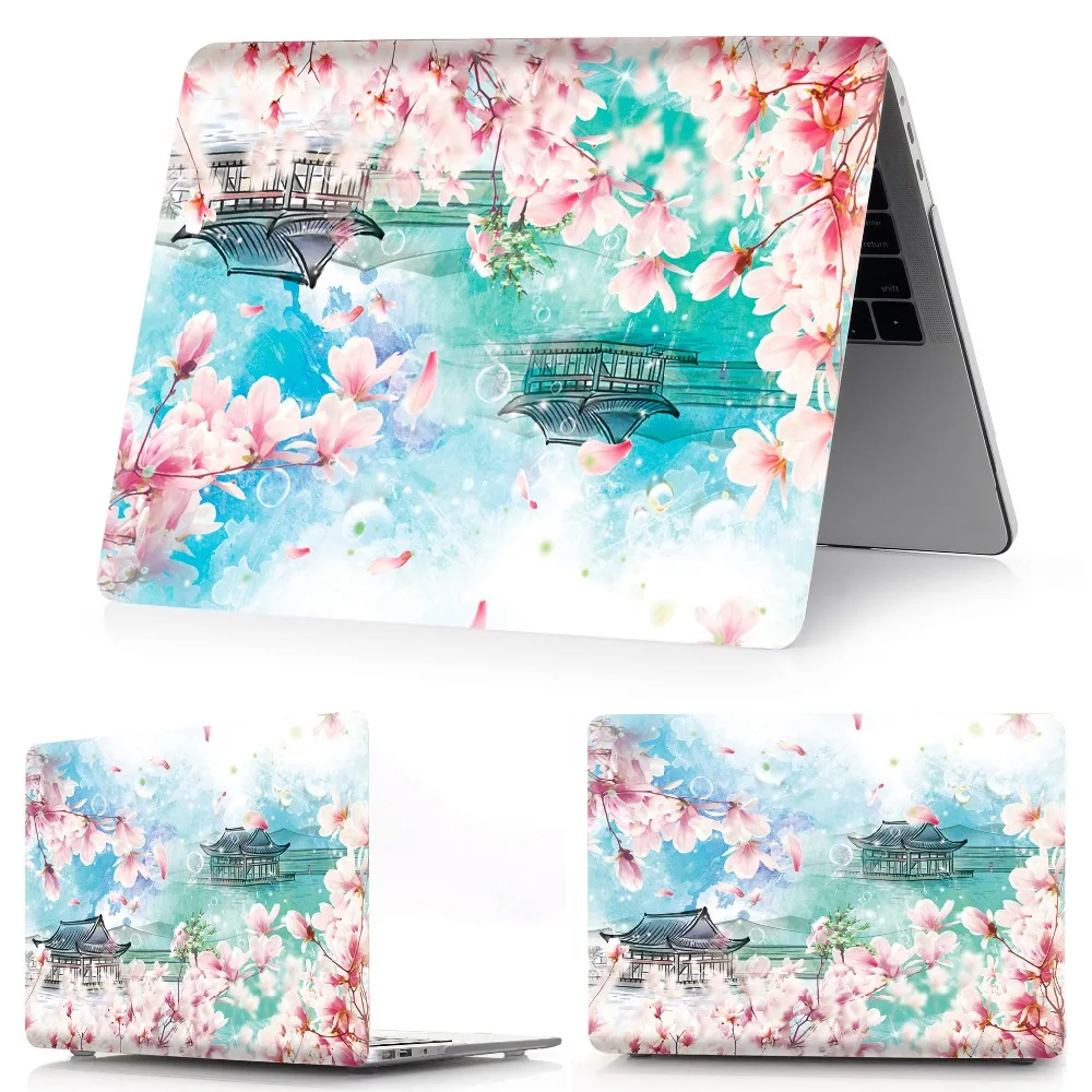 Чехол для ноутбука MacBook Air Pro retina 11 12 13 15 для Mac book Pro 13,3 15,4 дюймов с сенсорной панелью ID A2159+ крышка клавиатуры